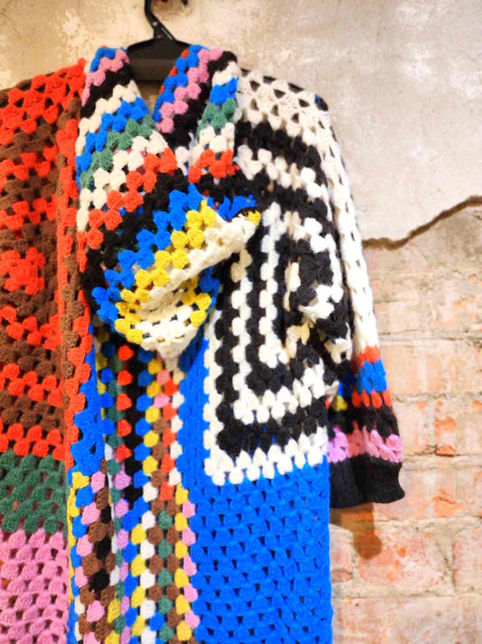 Rainbow Crochet Cardigan