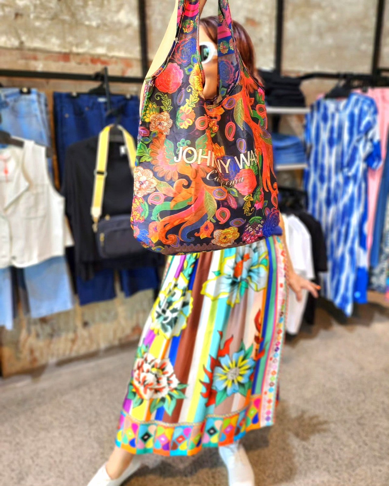 Johnny Was Shopper Tote - Peacock