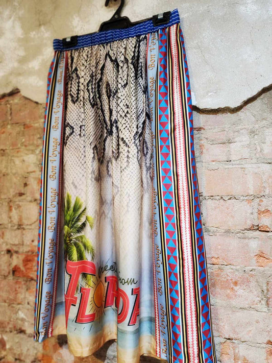 Snake Charmer Midi Skirt