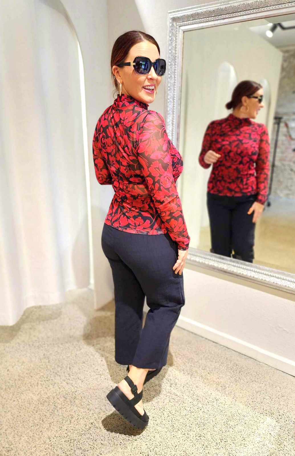 Rebecca Mesh Top