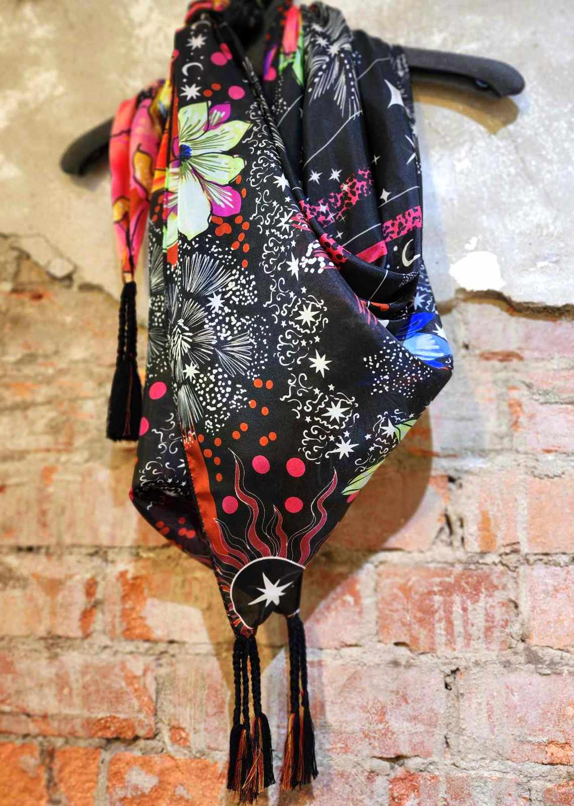 Starry Night Silk Scarf