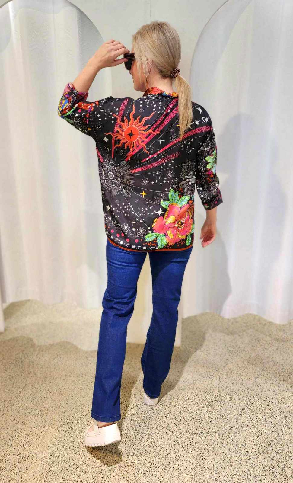 Starry Night Oversized Blouse