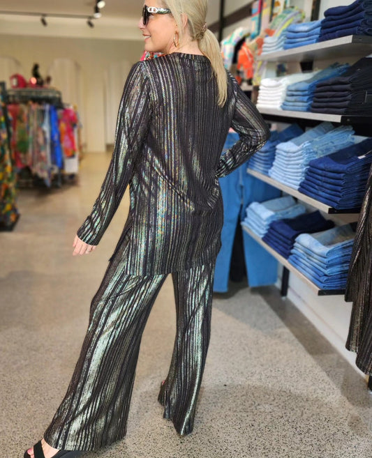 Jenna Metallic Easy Pant