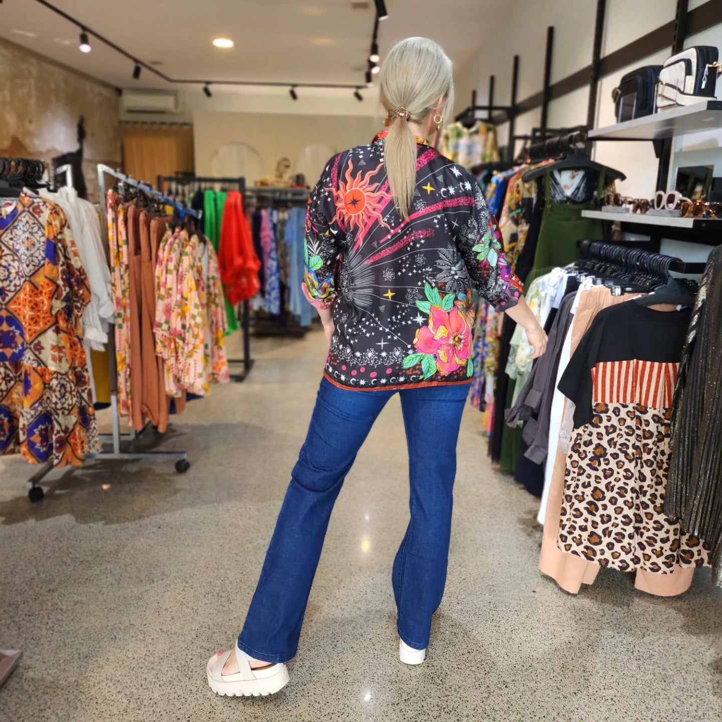 Starry Night Oversized Blouse