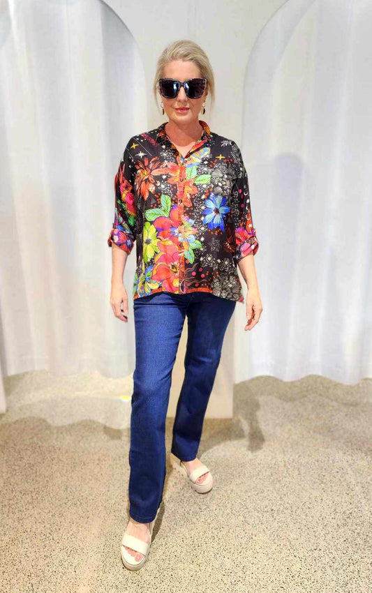 Starry Night Oversized Blouse