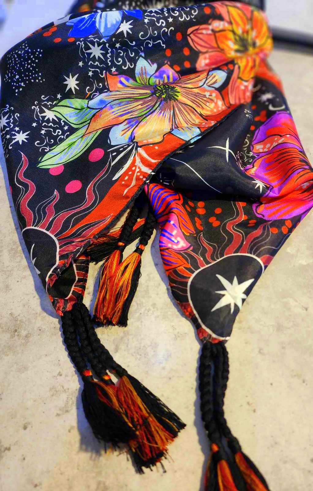 Starry Night Silk Scarf