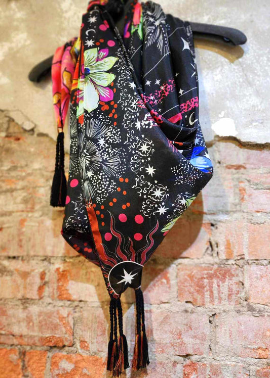 Starry Night Silk Scarf