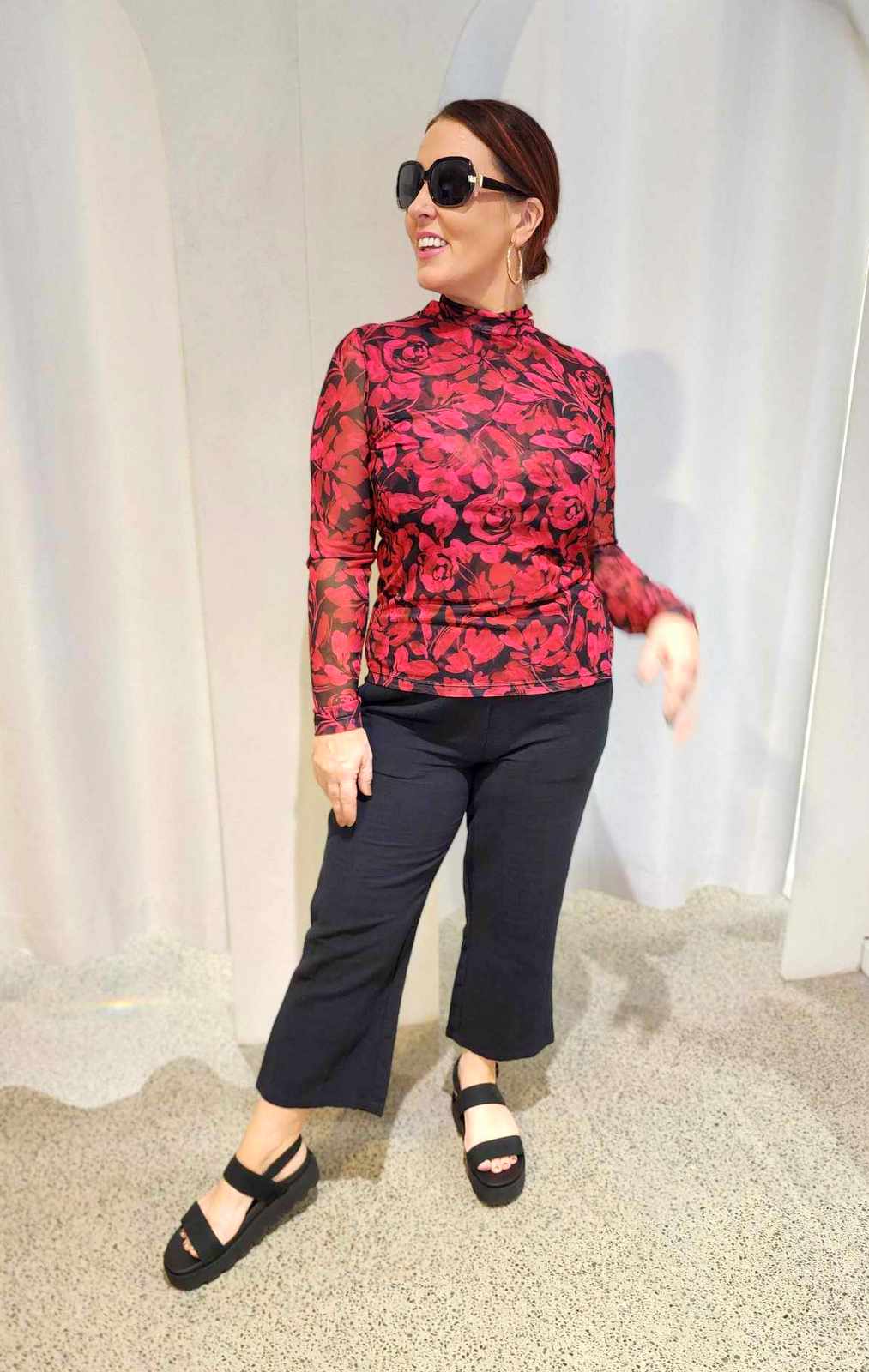 Rebecca Mesh Top
