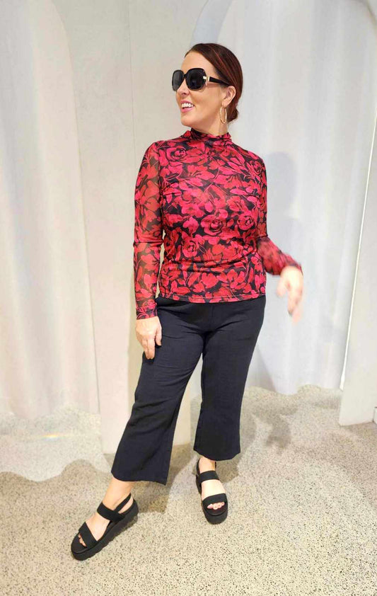 Rebecca Mesh Top